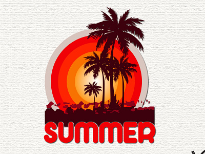 Eye-catching Summer Sublimation Design, Summer T-Shirt Design