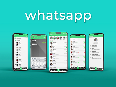 Whatsapp UI Redesign adobe xd app design app ui design chat app figma illustrator latest ui design photshop popular ui design whatsapp whatsapp redesign whatsapp ui design