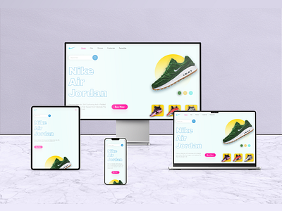 responsive Nike website design