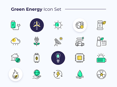 Green Energy Icon Set