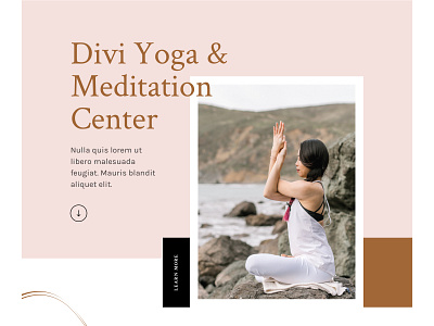 Meditation Center Landing Page Design by Sayeed Ahmad for Elegant ...