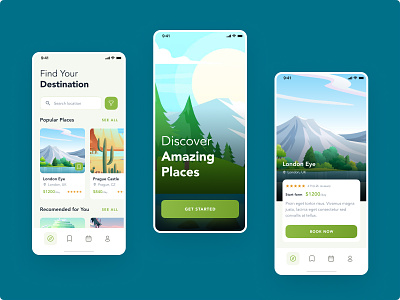 Travel App UI agency android app booking booking app ios mobile app mobile design reservation search ticket tourism travel app trip ui ux vacation