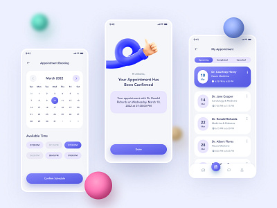 Doctor Appointment - Medical Mobile App UI by Sayeed Ahmad on Dribbble