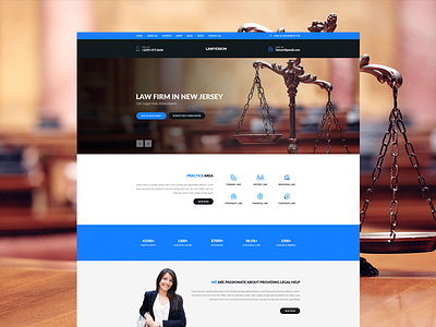 Law Firm Web Template Design