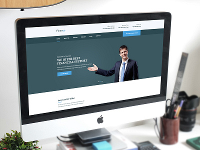 Financo - Finance & Investment Website Template business corporate economy finance landing page ui design ux design web design website