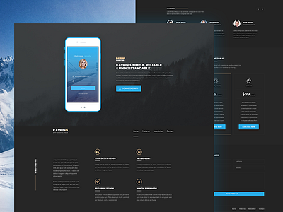 KATRINO - App Landing Page