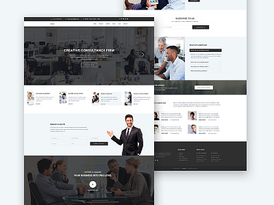 GaGo - Business Consulting and Finance Website Template advisor agency analytical broker brokerage business company consulting finance financial insurance trader