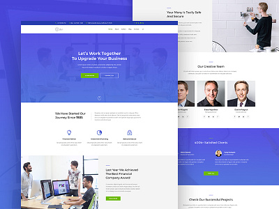 Corporate Business Landing Page business corporate creative divi finance home page landing page product design ui ux web design website