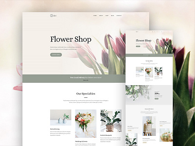 Florist Website Layout Pack for Divi