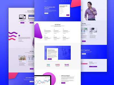 SEO Agency Website Design for Divi agency business consultation corporate homepage landing page marketing online marketing seo seo agency web design website