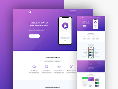 App Landing Page