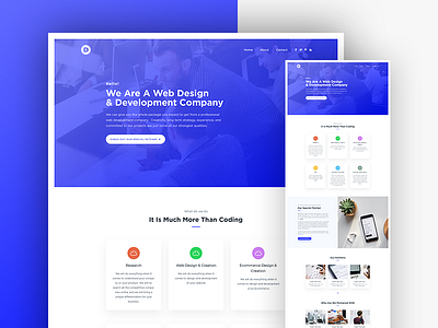 Digital Agency Landing Page agency design agency digital agency homepage landing page portfolio ui ux web agency web design website