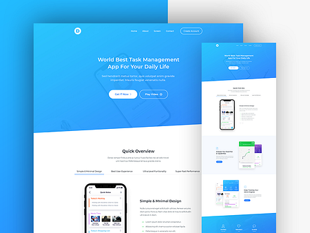 App Landing Page by Sayeed Ahmad on Dribbble