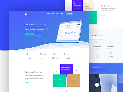 Saas Landing Page Design app landing page landing marketing saas seo software startup tech web application landing page website