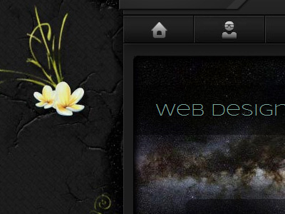 Portfolio dark design mobile nature portfolio website