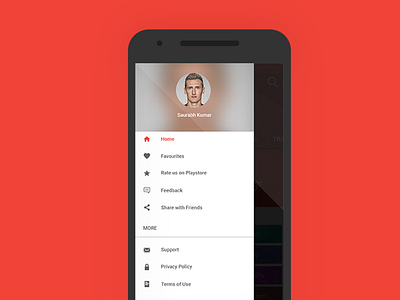 Wed App Side menu android app marriage app material design side menu wed app