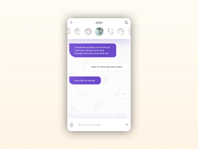 Chat App android chat app ios material design sketch