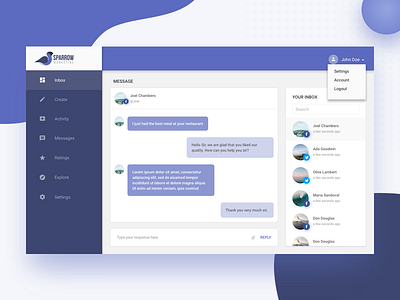 Chat Module for Marketing Product chat app dashboard marketing material design message app sketch