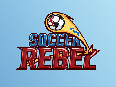 Soccer Rebel Logo graphicdesing logo soccer