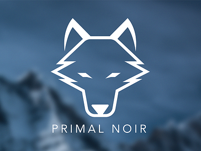 Primal Noir Logo graphicdesing logo wolf