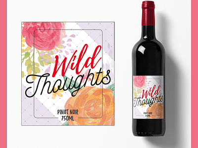 Wild Thoughts Packaging bottle packaging wine