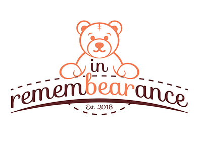 Remembearance Logo bear graphicdesing logo