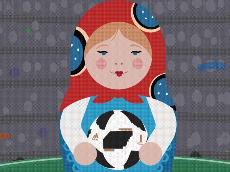 Rusia 2018 Animation 2018. futbol russia soccer world worldcup