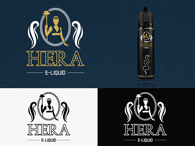 Hera E-liquid for E-Cigar Logo e cigar graphicdesing logo