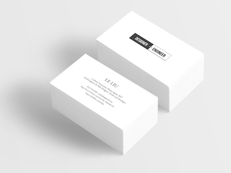 Name Card by Le Liu on Dribbble