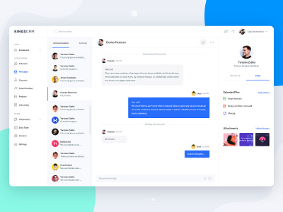 Chat/Messenger - Web App by Kazi Sayed for UIKings on Dribbble