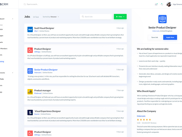 KingsCRM Web Application Home V2 by Kazi Sayed for UIKings on Dribbble