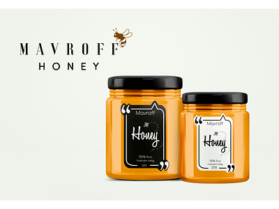 Label For Honey branding design illustration typography vector