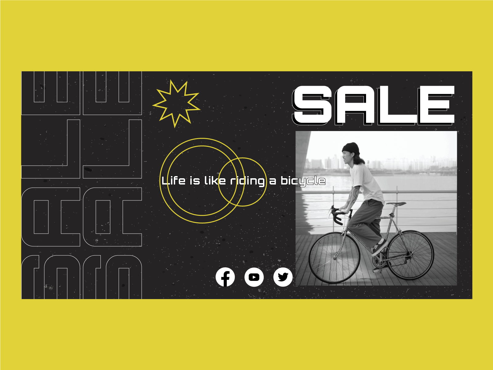 Bike SALE branding design illustration vector