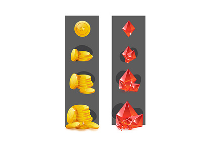 Treasure hunt 3d art assert concept game icon illustration