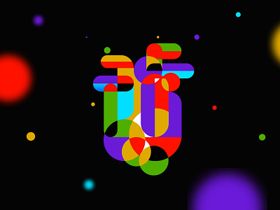 Pumping colours circle concept heart illustration
