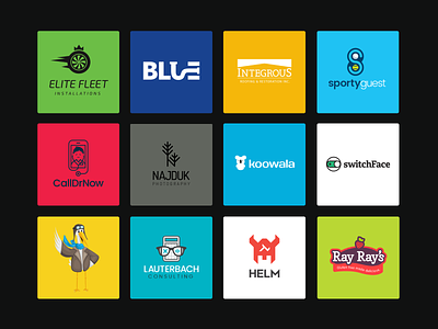 Logos Over the Years branding logos portfolio