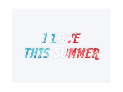 I love this summer enthusiasm fire hot ice love sketch summer word