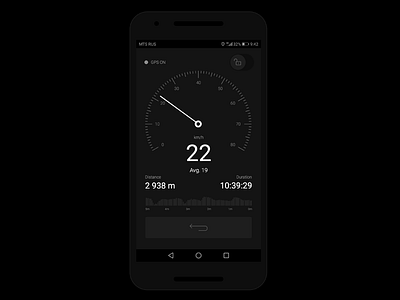 Speedometer app gps gpstracking hmi minimal mobile night nightheme nightmode speedometer