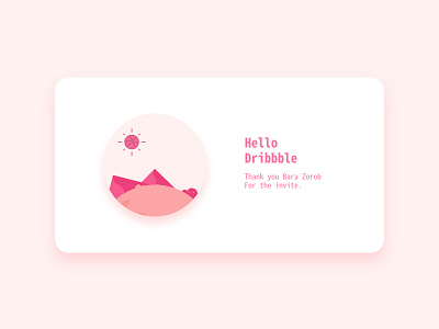 Hello Dribbble