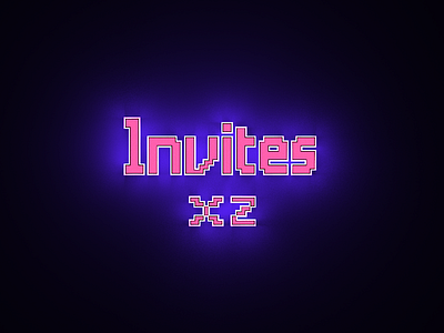 2 x Invites invitation invite pixels