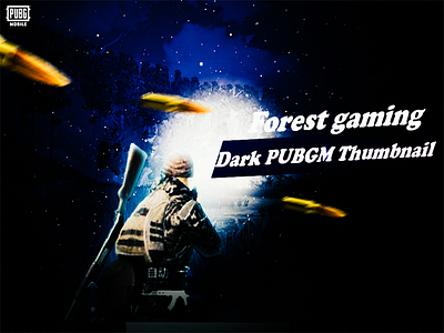 Dark PUBG Mobile Thumbnail graphic design illustration vector
