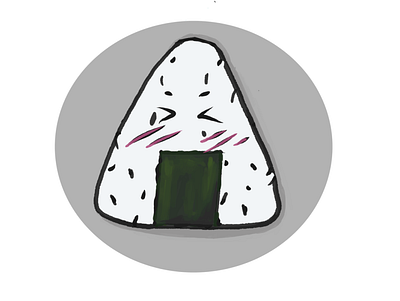 Onigiri design graphic design illustration logo vector