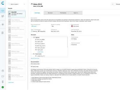 Resource Details Page analytics blue clean data analytics design grey ui