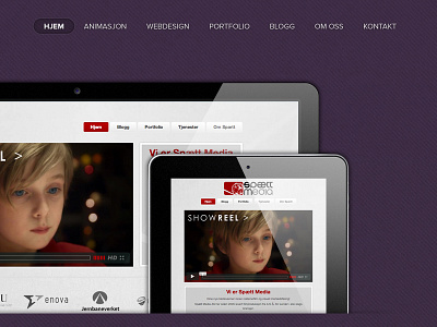 Agency Website agency clean minimalist purple website