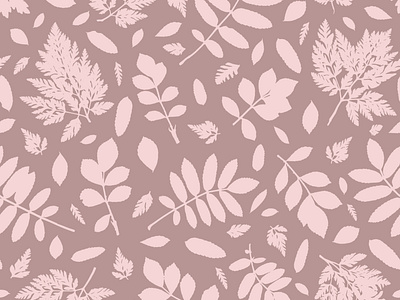 Falling leaves seamless pattern