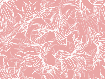 Falling leaves line pattern art background decorative design graphic design illustration line pattern pink seamless pattern surface design textile design vector wallpaper
