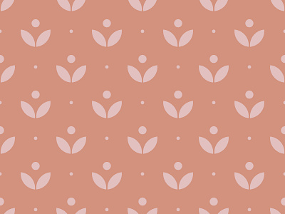 Little sprouts pink seamless pattern