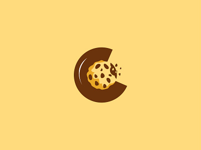 Letter C Choco Chip Cookies branding design illustration logo logos