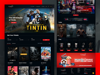 Cinepax UI app app design branding cinema cinepax desgin design landingpage mobile app design movie ui uidesign uidesigner uiux ux weblayout website