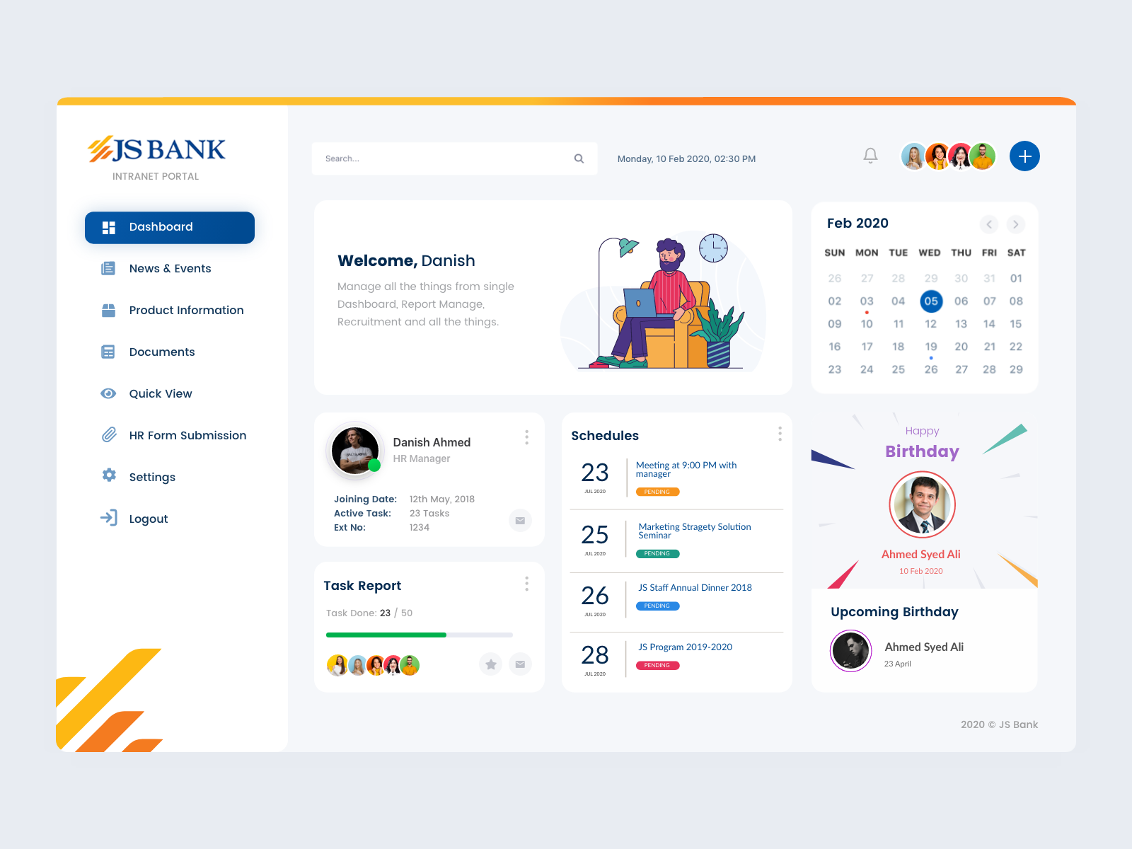 Intranet Portal By Tomomi Dribbble